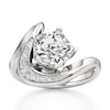 Thumbnail Image 1 of J'Lure Pentagon Brilliant-Cut Lab-Grown Diamond Engagement Ring 3 ct tw 18K White Gold