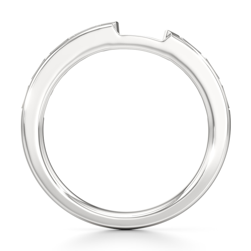Main Image 2 of J'Lure Baguette-Cut Lab-Grown Diamond Contour Wedding Band 1/3 ct tw 18K White Gold