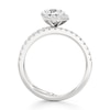 Thumbnail Image 2 of J'Lure Octagon Brilliant-Cut Lab-Created Diamond Spiral Engagement Ring 1-3/8 ct tw 18K White Gold