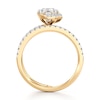 Thumbnail Image 2 of J'Lure Octagon Step-Cut Lab-Grown Diamond Spiral Engagement Ring 1-3/8 ct tw 18K Yellow Gold