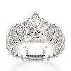 Thumbnail Image 1 of J'Lure Pentagon Brilliant-Cut Lab-Grown Diamond Engagement Ring 3-3/8 ct tw 18K White Gold