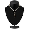 Thumbnail Image 3 of J'Lure Pentagon Brilliant-Cut, Moval Old-Cut & Square Emerald Step-Cut Lab-Grown Diamond Y-Drop Necklace 13-1/3 ct tw 14K Yellow Gold 19.5"
