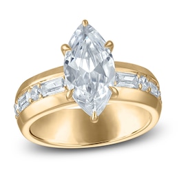 Vera Wang VOW Marquise-Cut Lab-Grown Diamond Engagement Ring 3-1/2 ct tw 14K Yellow Gold