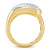 Thumbnail Image 4 of Italia D'Oro Colori Costa White Enamel Wrap Ring 14K Yellow Gold