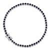Thumbnail Image 1 of Natural Blue Sapphire Line Bracelet 14K White Gold 7"