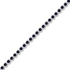 Thumbnail Image 2 of Natural Blue Sapphire Line Bracelet 14K White Gold 7"