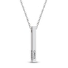 Thumbnail Image 1 of Engravable Stick Necklace 14K White Gold 20"