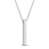 Thumbnail Image 2 of Engravable Stick Necklace 14K White Gold 20"