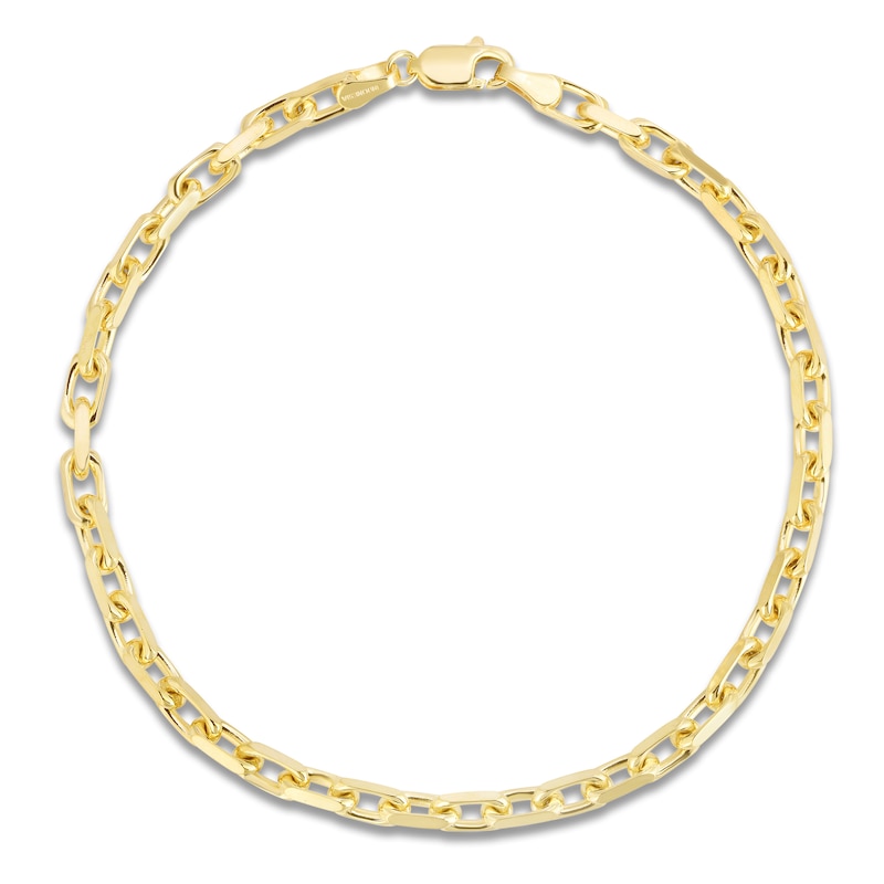 Main Image 1 of Cable Chain Bracelet 3.6mm Solid 14K Yellow Gold 8.25"