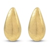 Thumbnail Image 1 of Graffiti Textured Teardrop Stud Earrings 14K Yellow Gold