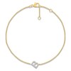 Thumbnail Image 1 of Diamond Initial B Bracelet 1/15 ct tw 10K Yellow Gold 7.5"