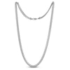 Thumbnail Image 4 of Diamond-Cut Miami Cuban Curb Chain Necklace 6.2mm Solid Sterling Silver 22"