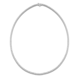 Men's Lab-Grown Diamond Tennis Necklace 10 ct tw 14K White Gold 22"