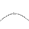 Thumbnail Image 2 of Men's Lab-Grown Diamond Tennis Necklace 10 ct tw 14K White Gold 22"