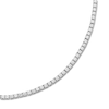 Thumbnail Image 3 of Men's Lab-Grown Diamond Tennis Necklace 10 ct tw 14K White Gold 22"
