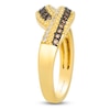 Thumbnail Image 2 of Le Vian Chocolate Diamond Crisscross Ring 1/3 ct tw 14K Honey Gold