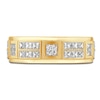 Thumbnail Image 3 of Men's Certified Square-Cut Diamond Wedding Band 1-1/2 ct tw 14K Yellow Gold
