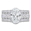 Thumbnail Image 3 of Oval-Cut Created By Jared Studio Lab-Grown Diamond Engagement Ring 3-3/4 ct tw 14K White Gold