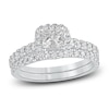Thumbnail Image 1 of Diamond Bridal Set 1-1/2 ct tw Princess/Round 14K White Gold