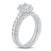 Thumbnail Image 2 of Diamond Bridal Set 1-1/2 ct tw Princess/Round 14K White Gold