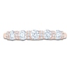 Thumbnail Image 3 of Certified Diamond Scalloped-Edge Anniversary Ring 1 ct tw 14K Rose Gold