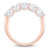 Thumbnail Image 2 of Certified Diamond Scalloped-Edge Anniversary Ring 1-1/2 ct tw 14K Rose Gold