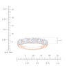 Thumbnail Image 4 of Certified Diamond Scalloped-Edge Anniversary Ring 1-1/2 ct tw 14K Rose Gold