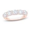 Thumbnail Image 1 of Certified Diamond Scalloped-Edge Anniversary Ring 2 ct tw 14K Rose Gold