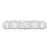 Thumbnail Image 3 of Certified Diamond Scalloped-Edge Anniversary Ring 2 ct tw 14K Rose Gold