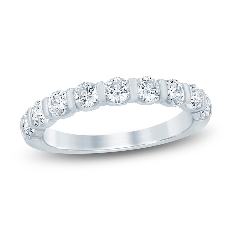 Main Image 1 of Certified Diamond Anniversary Ring 1 ct tw 14K White Gold