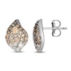Thumbnail Image 1 of Le Vian Chocolate Diamond Earrings 3/4 ct tw 14K Vanilla Gold