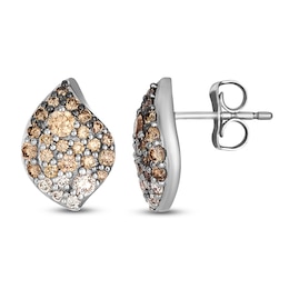 Le Vian Chocolate Diamond Earrings 3/4 ct tw 14K Vanilla Gold