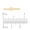 Thumbnail Image 3 of Baguette-Cut Natural White Opal Solitaire Stackable Ring 10K Yellow Gold