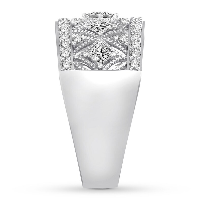 Diamond Anniversary Band 1 ct tw Princess/Round 14K White Gold