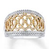 Thumbnail Image 1 of Diamond Anniversary Band 3/4 ct tw Round-cut 14K Two-Tone Gold