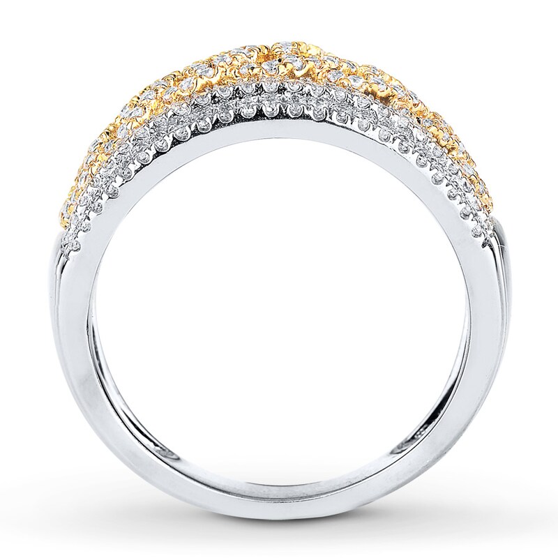 Main Image 2 of Diamond Anniversary Band 3/4 ct tw Round-cut 14K Two-Tone Gold