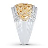 Thumbnail Image 3 of Diamond Anniversary Band 3/4 ct tw Round-cut 14K Two-Tone Gold