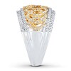 Thumbnail Image 2 of Diamond Anniversary Band 3/4 ct tw Round-cut 14K Two-Tone Gold