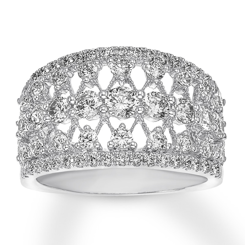 Diamond Anniversary Band 1-3/4 ct tw Round-cut 14K White Gold