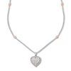 Thumbnail Image 0 of Diamond Heart Necklace 3/4 ct tw Round-cut 14K Two-Tone Gold