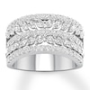 Thumbnail Image 0 of Diamond Anniversary Band 2 ct tw Marquise/Round 14K White Gold