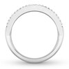 Thumbnail Image 1 of Diamond Anniversary Band 2 ct tw Emerald/Round 14K White Gold