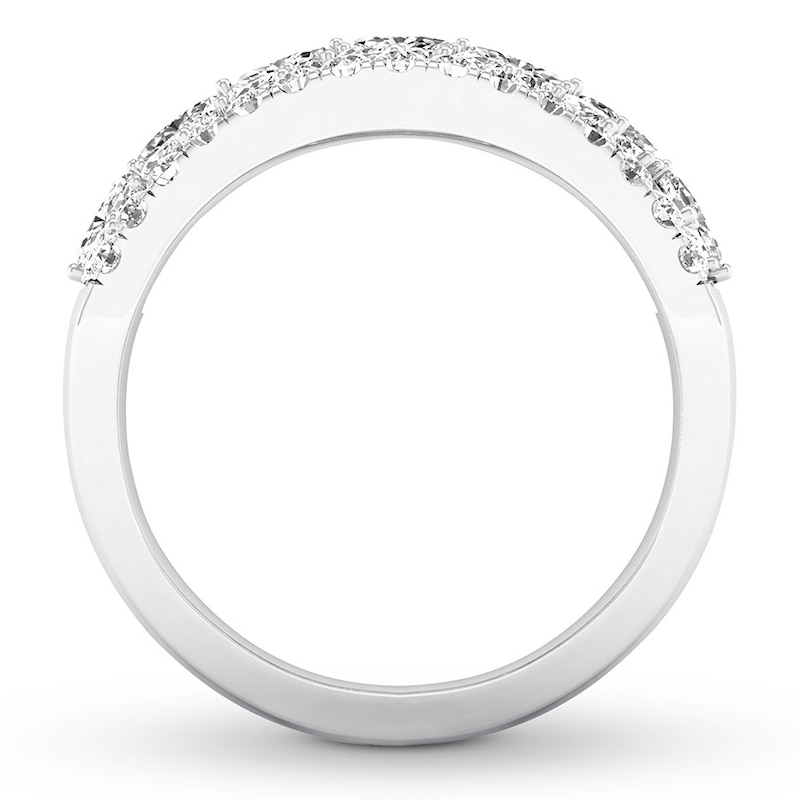 Diamond Anniversary Band 2 ct tw Round/Marquise 14K White Gold