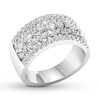 Thumbnail Image 3 of Diamond Anniversary Band 2 ct tw Round/Marquise 14K White Gold