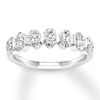 Thumbnail Image 1 of Diamond Anniversary Band 1-3/8 ct tw Oval 14K White Gold