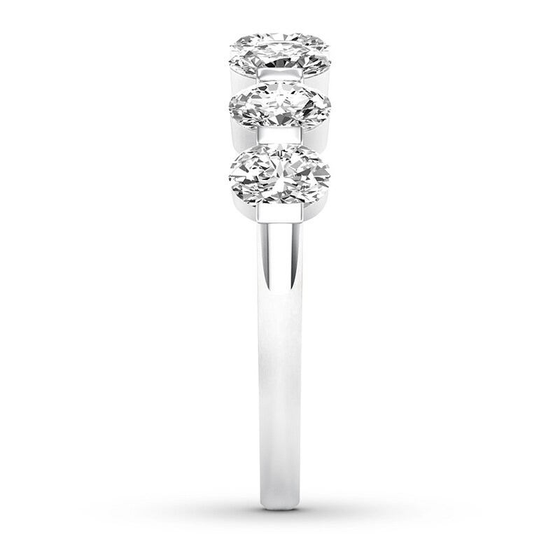 Main Image 3 of Diamond Anniversary Band 1-3/8 ct tw Oval 14K White Gold