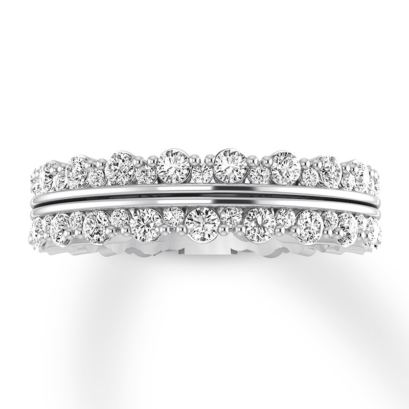Main Image 1 of Diamond Anniversary Bands 3/4 ct tw Round-cut 14K White Gold