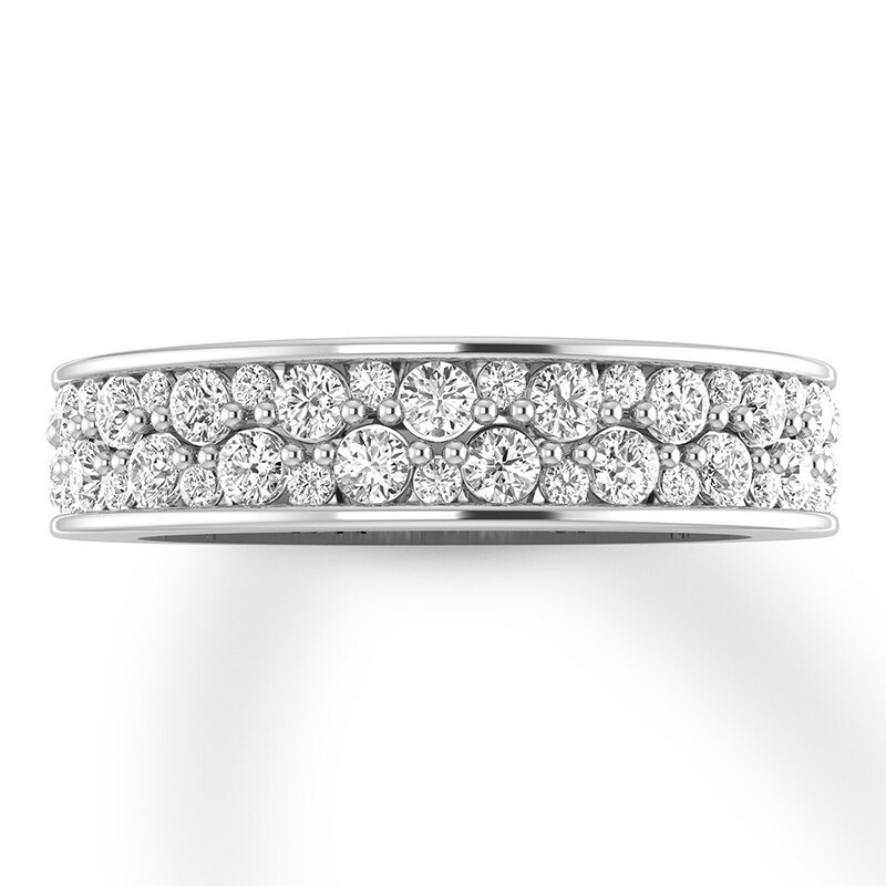 Main Image 2 of Diamond Anniversary Bands 3/4 ct tw Round-cut 14K White Gold