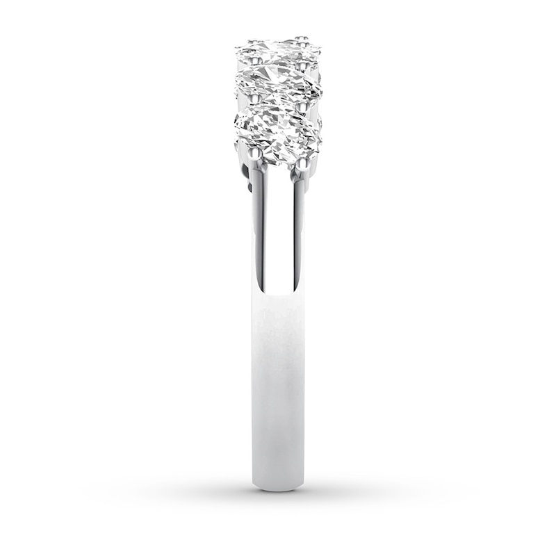 Diamond Anniversary Ring 1 ct tw Oval-cut 14K White Gold