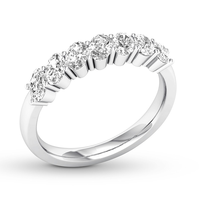 Diamond Anniversary Ring 1 ct tw Oval-cut 14K White Gold